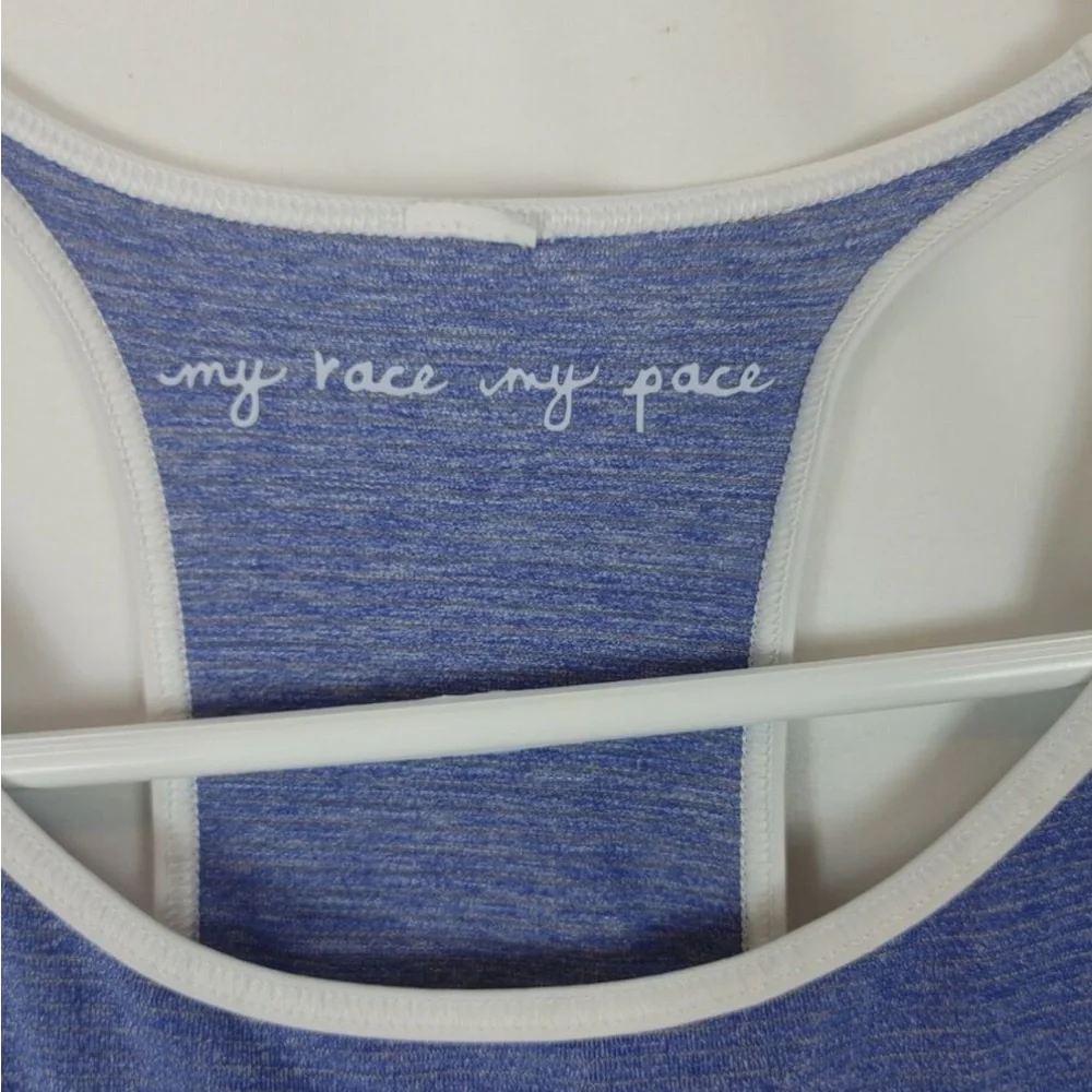 Blue Racerback Tank Top - Picture 5 of 6